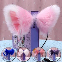 cat ear hair hoop lolita fur headband cosplay anime women girls headbands gothic kawaii night party club cosplay accessories