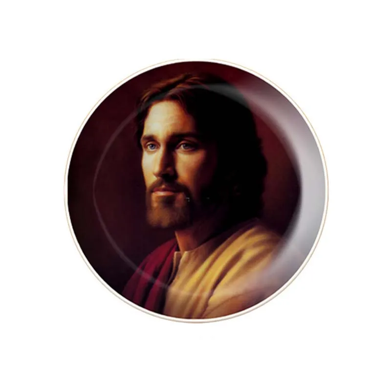 Классическая керамическая тарелка с изображением Иисуса 8/10 дюймов | Дом и сад