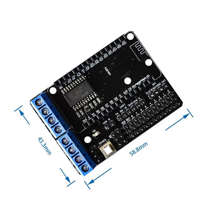NodeMCU щит для платы двигателя L293D/NodeMcu подходит Node MCU Base ESP8266 тестирование DIY