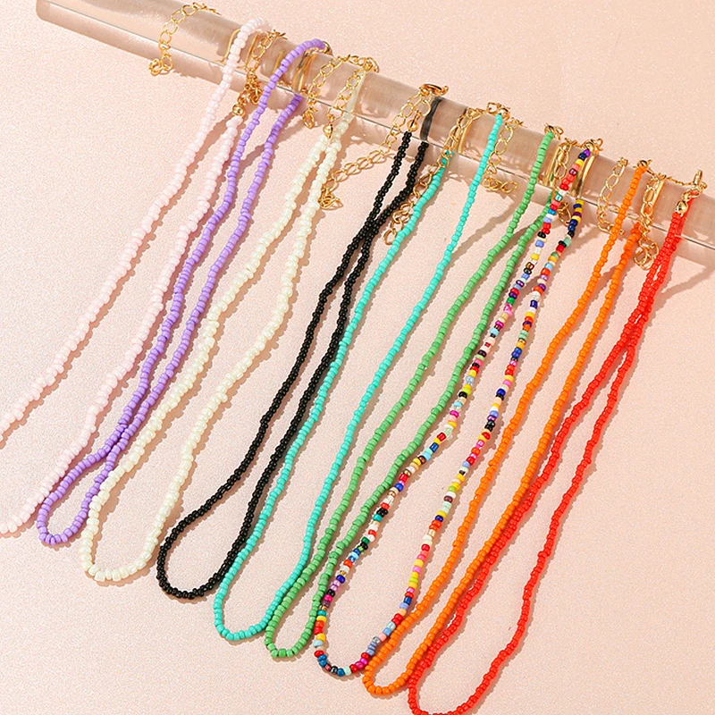 

Подвеска из бисера женская разноцветная, чокер в подарок, 2021