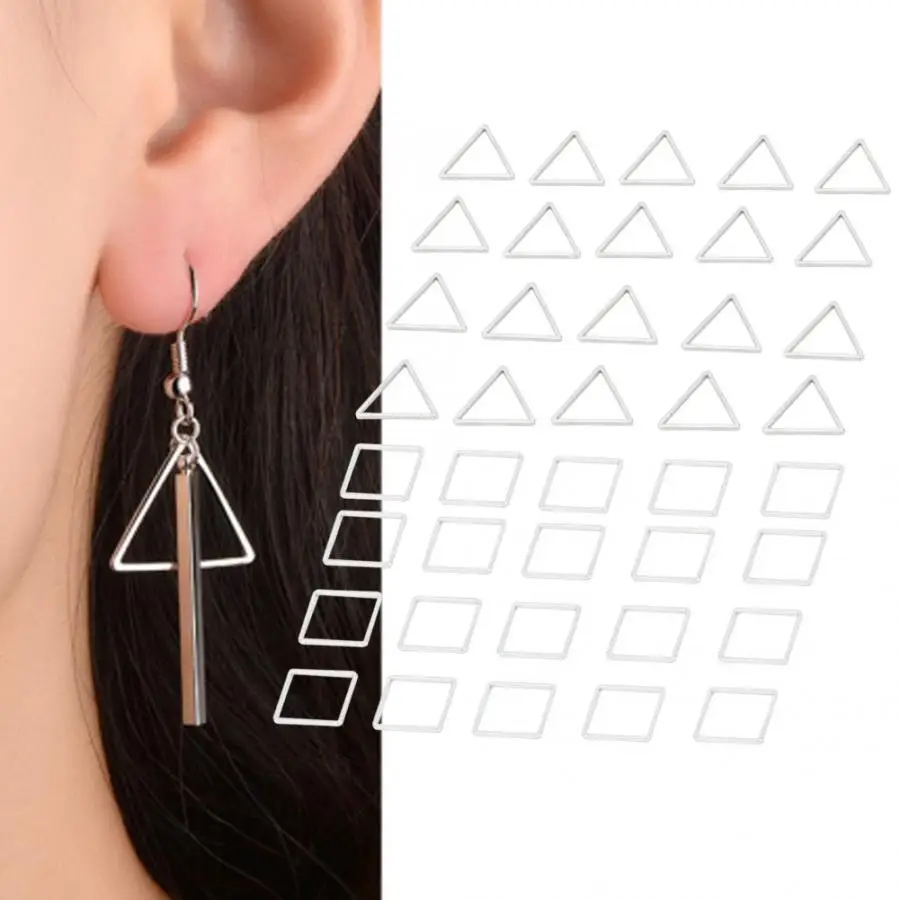 20 шт. ювелирные изделия Геометрическая рамка с отверстиями подвеска сделай сам