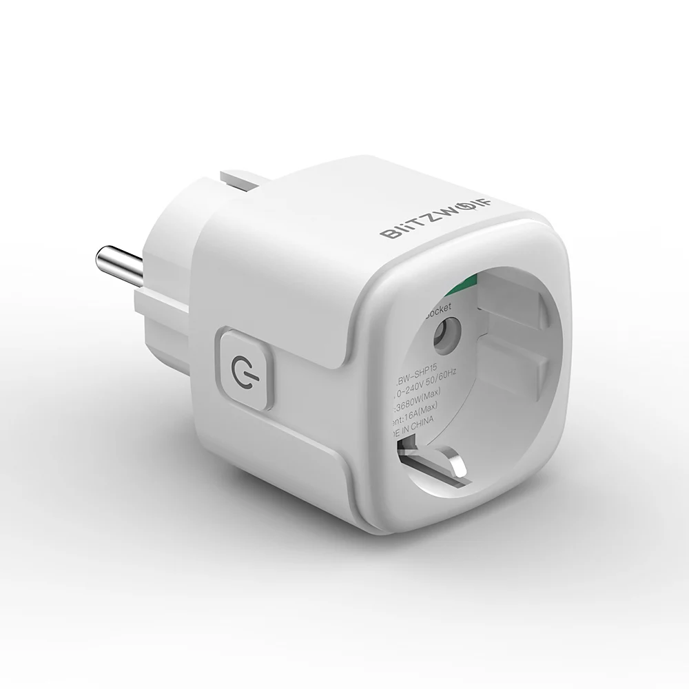 BlitzWolf Zigbee 3 0 16A 3680W Smart Plug Беспроводная розетка с вилкой европейского стандарта APP