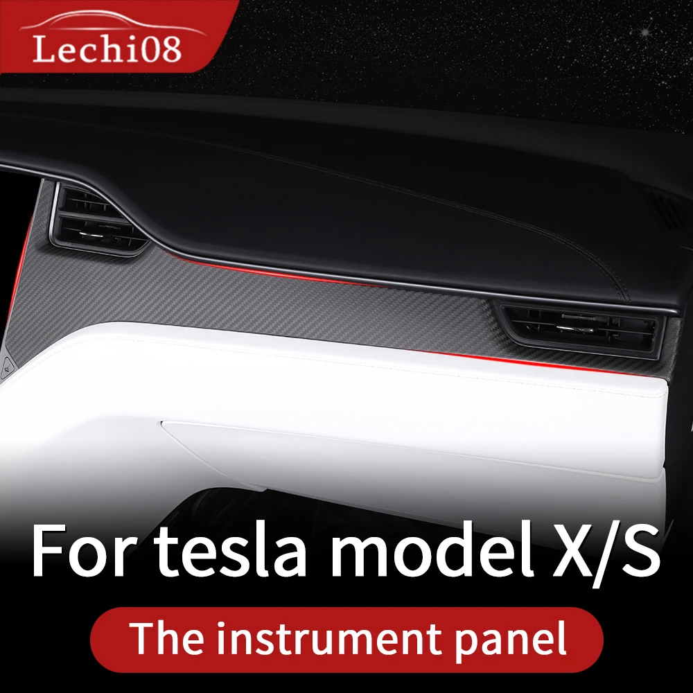 Приборная панель для tesla model s Аксессуары модель x carbon 2018 Автомобильная интерьер из