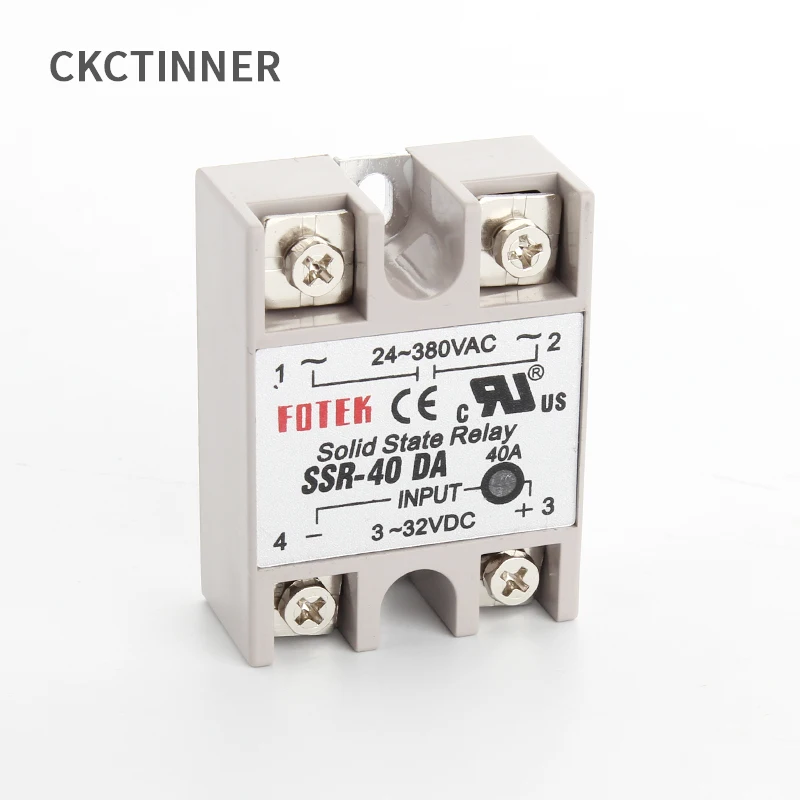 1 шт. твердотельные реле SSR-25DA 25A SSR-10DA SSR-40DA 5-24VDC до 24-380V AC SSR 25DA6-20mA