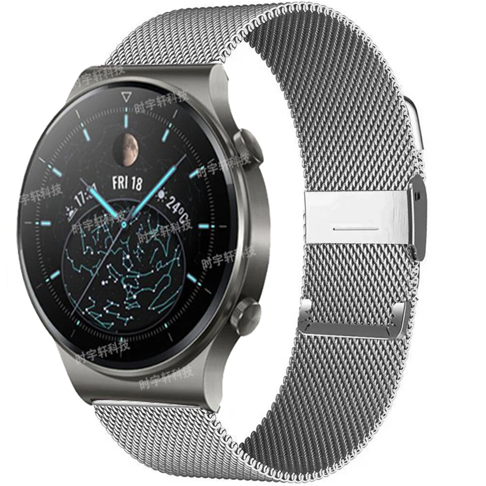 

22mm Milanese Business Replacement Strap Watch band For Huawei Watch GT 2 Pro Bracelet Correa