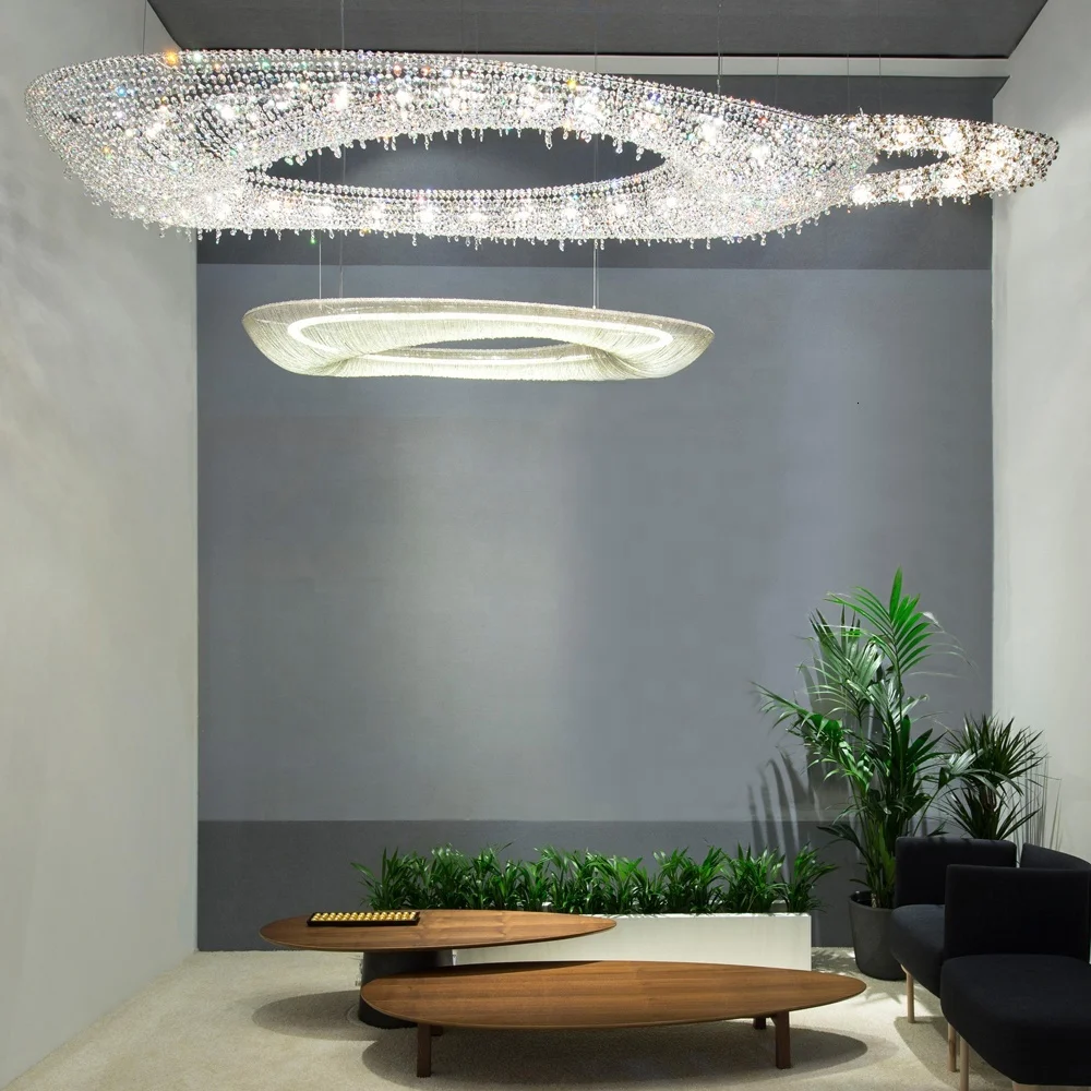 Художественное украшение на заказ проектная хрустальная люстра модный