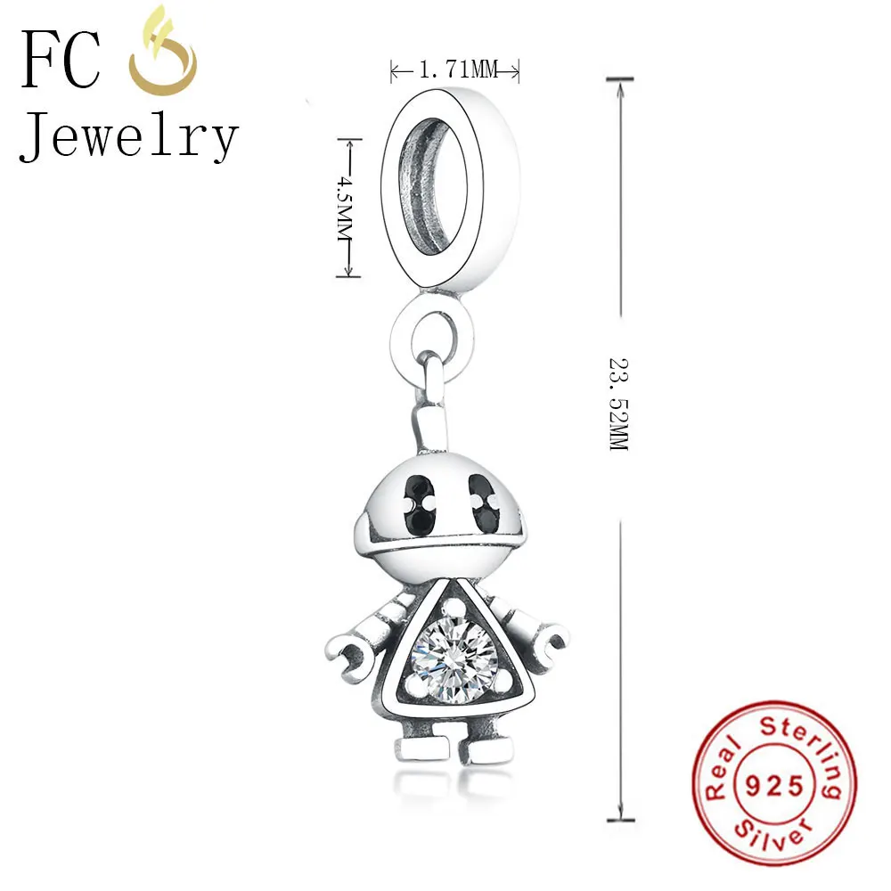 FC ювелирные изделия подходят к оригинальным браслетам Pandora брелоки 925 пробы