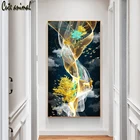 DIY Алмазная Картина абстрактный Золотой антилоп дерево Пейзаж 5D Вышивка крестиком 3D Алмазная вышивка мозаика Стразы живопись