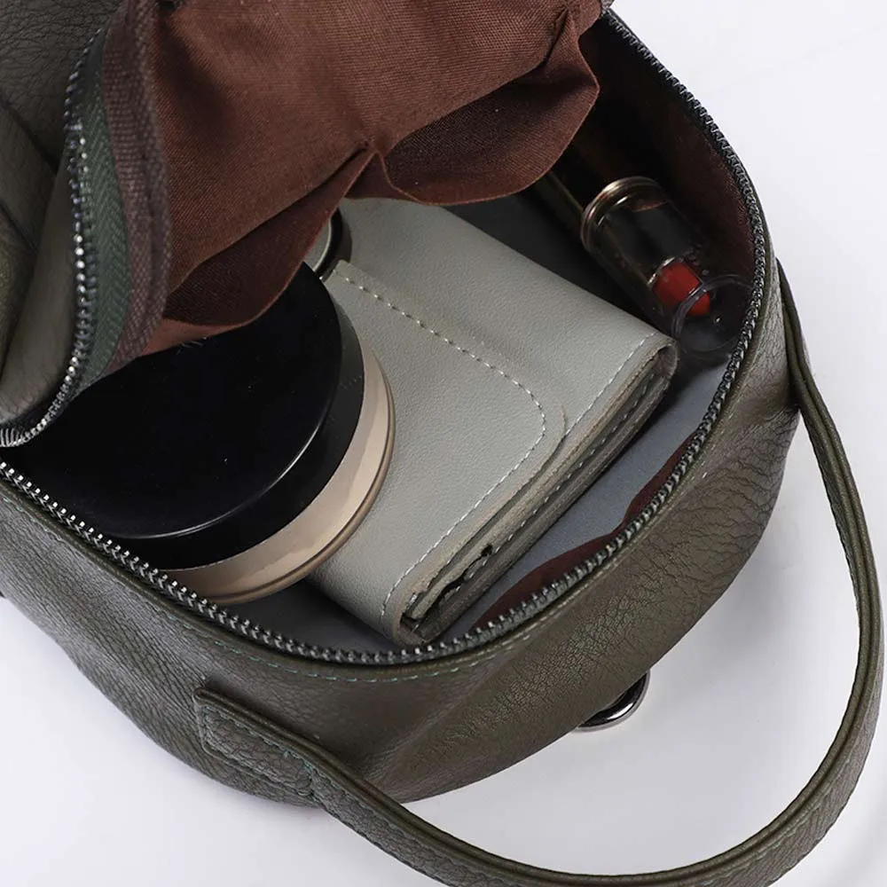 2020 Камуфляжный унисекс кожаный рюкзак для ноутбука Ретро дорожный школьный