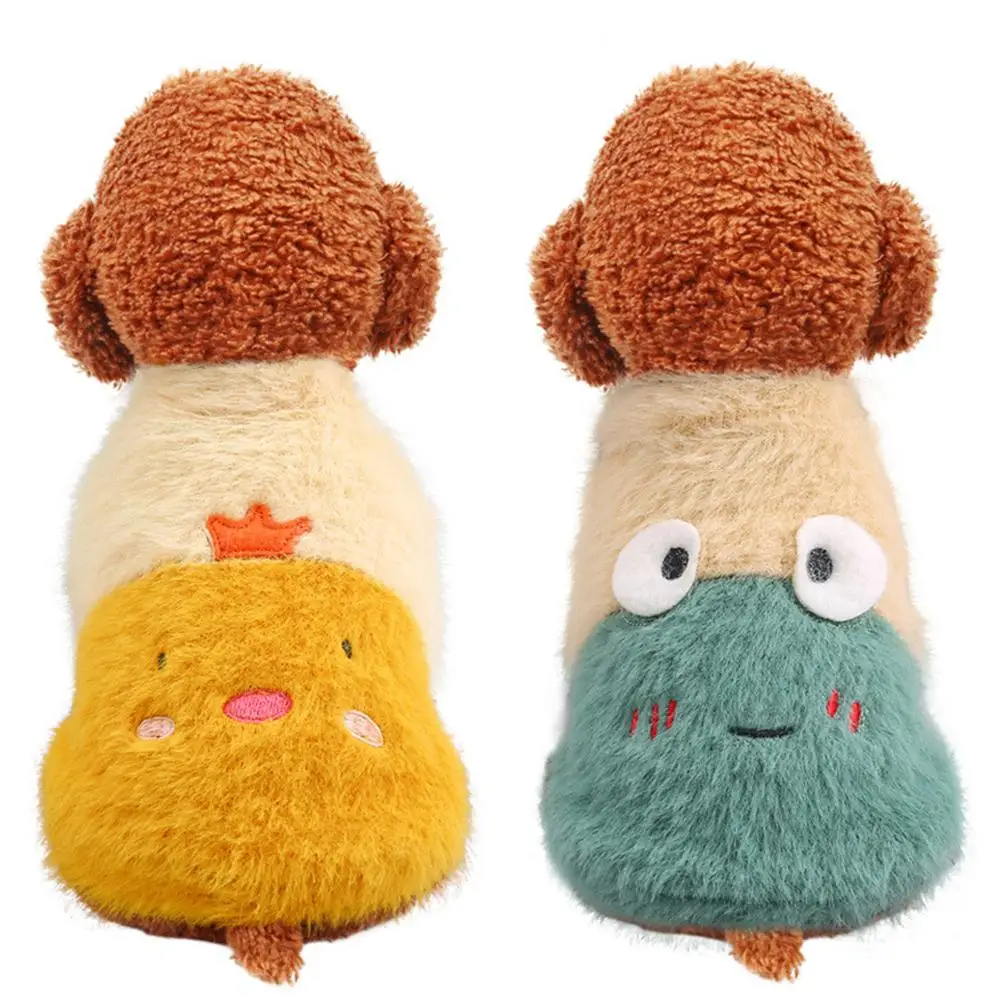 

Теплая зимняя одежда для маленьких собак, пальто для собак, мягкая куртка для домашних животных, зимняя одежда для собак, кошек, с круглым вы...