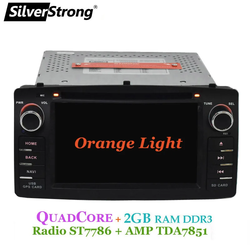 Orange F3-E120 4G Android 10 COROLLA E120 автомобильный DVD gps для TOYOTA corolla ex Универсальный радио SilverStrong 2din навигация android DVD - Цвет: Orange F3-E120