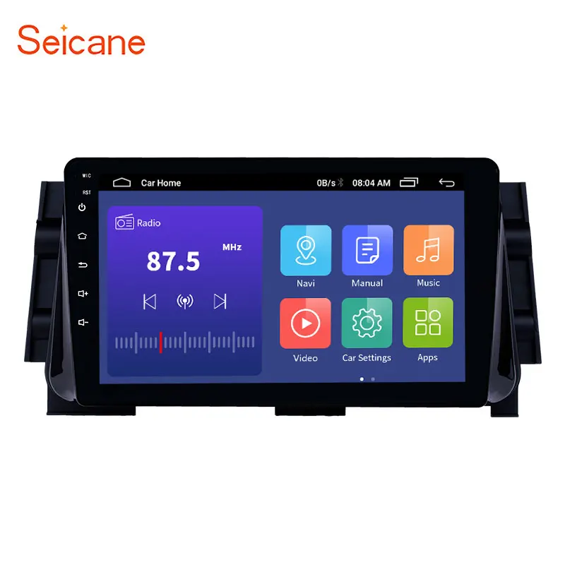 

Автомобильное головное устройство Seicane, Android 10,0, 2DIN, 9 дюймов, радио, аудио, GPS, мультимедийный плеер для Nissan Micra 2017, поддержка DVR, SWC, Bluetooth