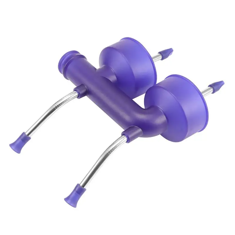 Двойная пивная бутылка банка воронка соломинки для пива и напитков с щеткой