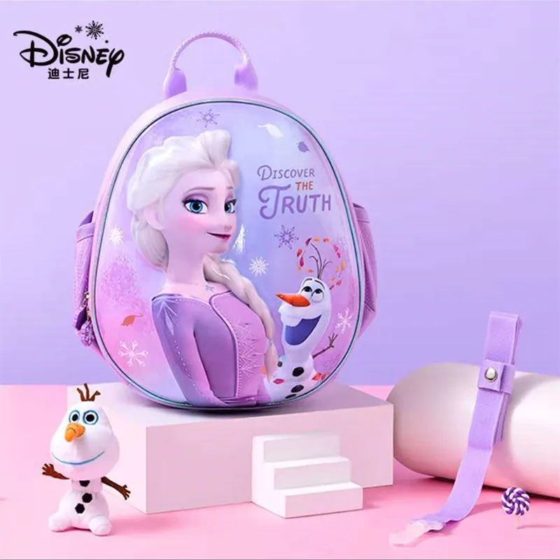 Disney Frozen School Bags for Girls Elsa Anna kindergarten backpack suitable Girls 2-6 years super light water proof mochilar