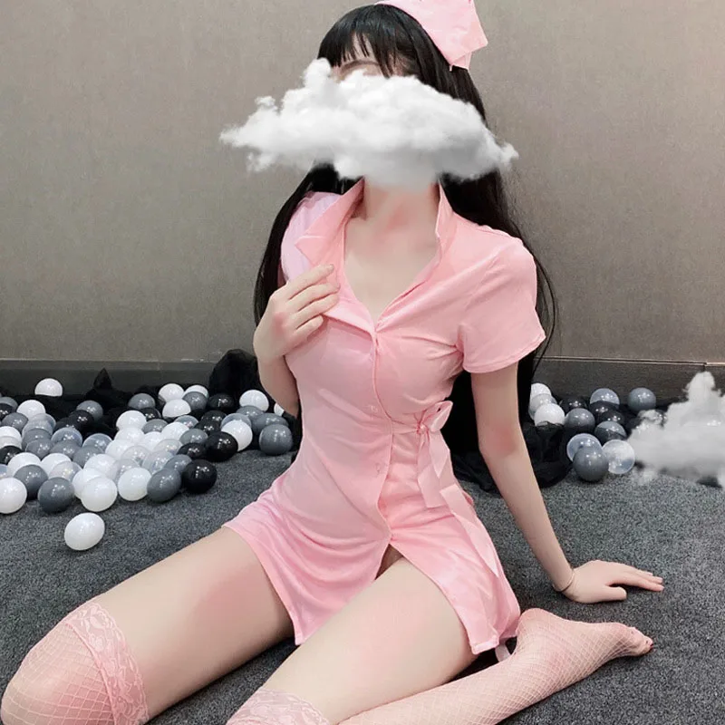 Соблазнительный женский костюм для косплея MEOW школьницы розовые милые мини