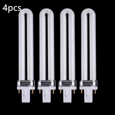 B 4Pcs Новинка; 1/4 шт. 9 Вт Сушилка для ногтей ультрафиолетовая лампа накаливания Горячее предложение профессиональный электронный Замена трубки Лайк для дизайна ногтей маникюр - Цвет: B 4Pcs
