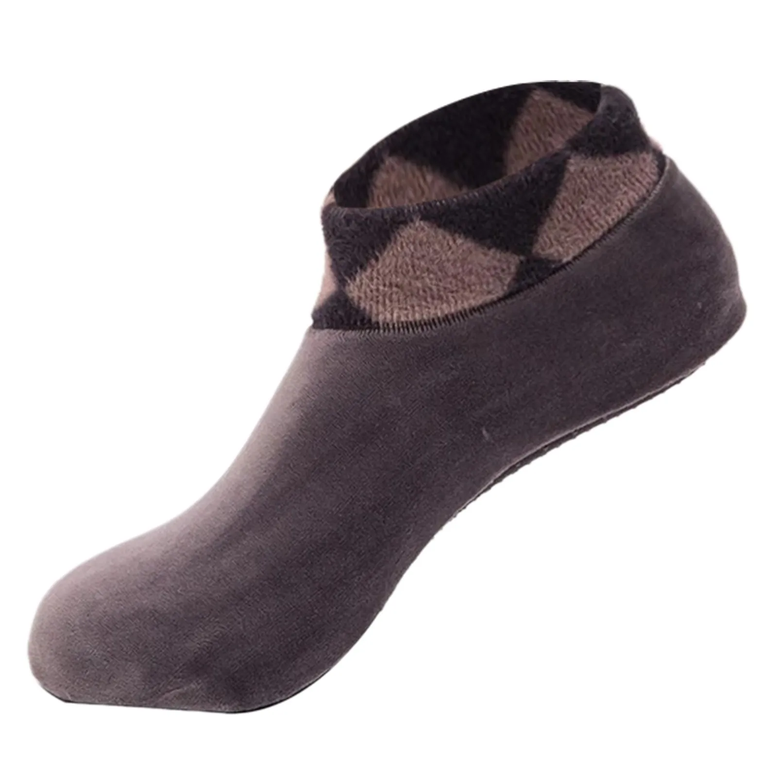 

Men's Winter Warm Double-faced Fleece Bed Sock Non Slip Slipper Floor Socks New Style For Winter High Quality Calcetines