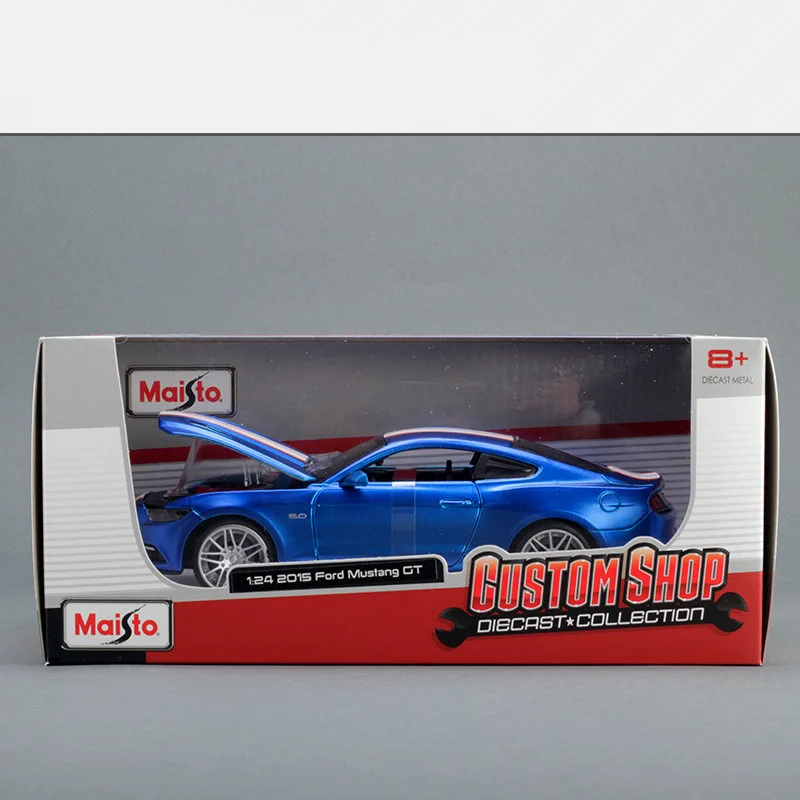 Maisto 1:24 Ford Mustang GT Roadster имитация сплава Модель автомобиля Моделирование Украшение автомобиля коллекция Подарочная игрушка