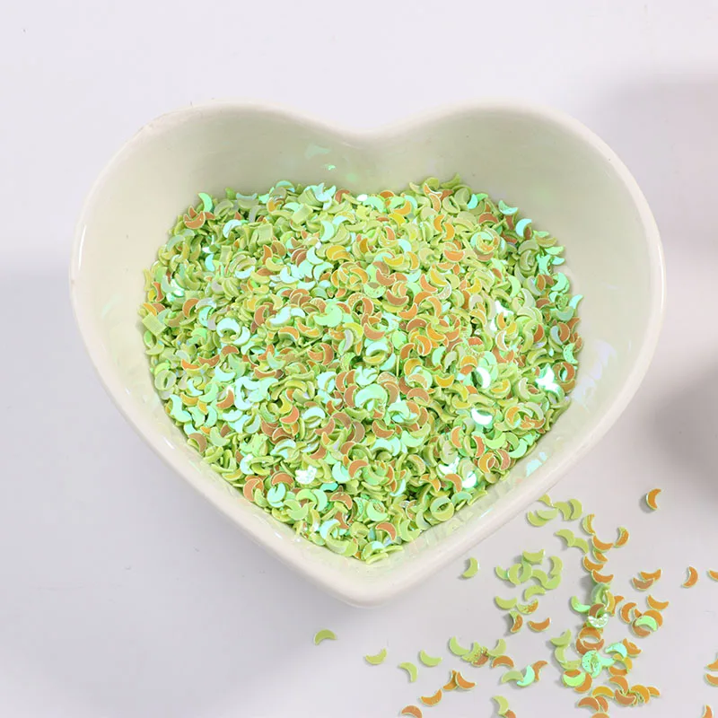 Пайетки в форме Луны 3 мм для поделок аксессуары маникюра пайетки блестки