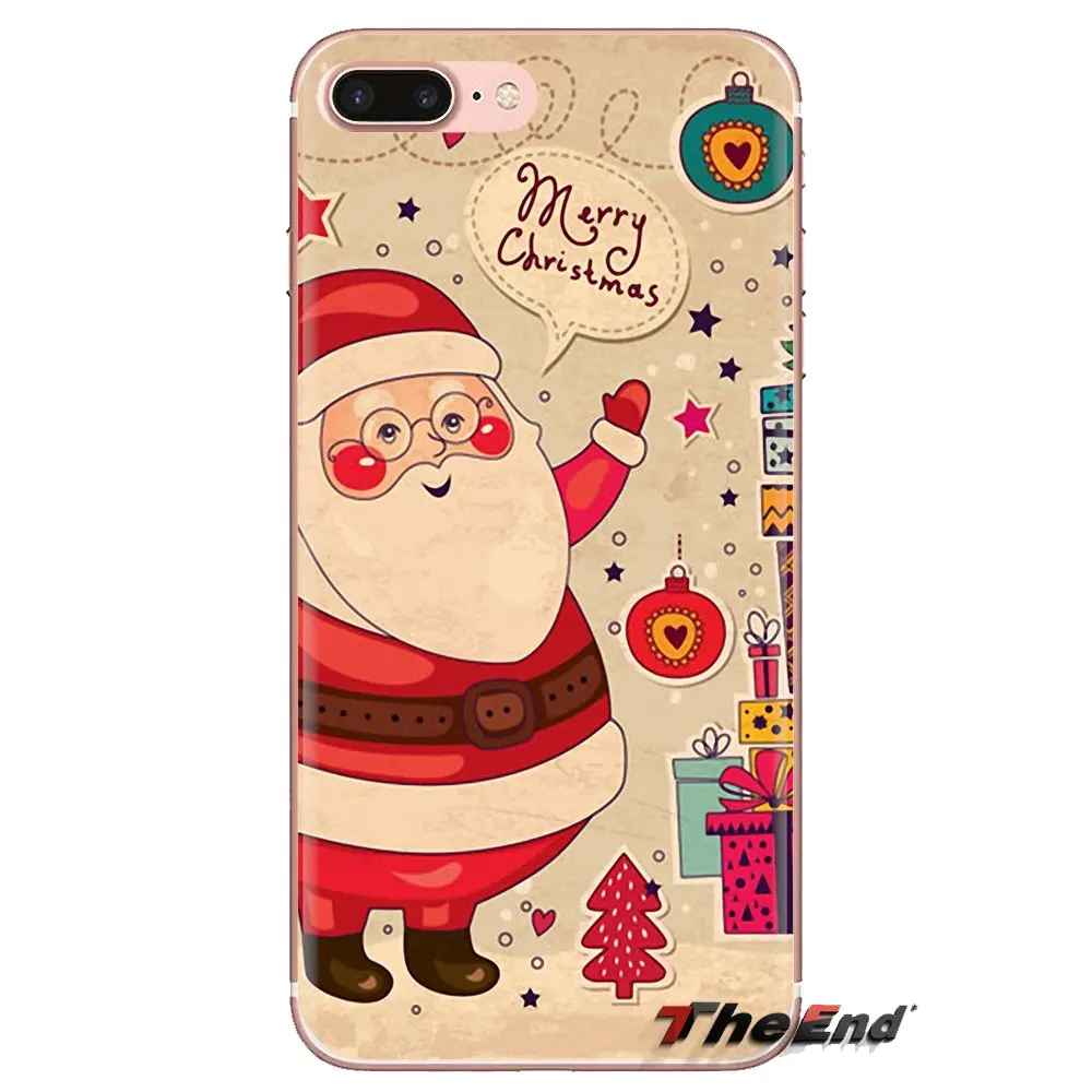 Рождество Санта Клаус Снеговик прозрачный чехол из материала tpu для спортивной