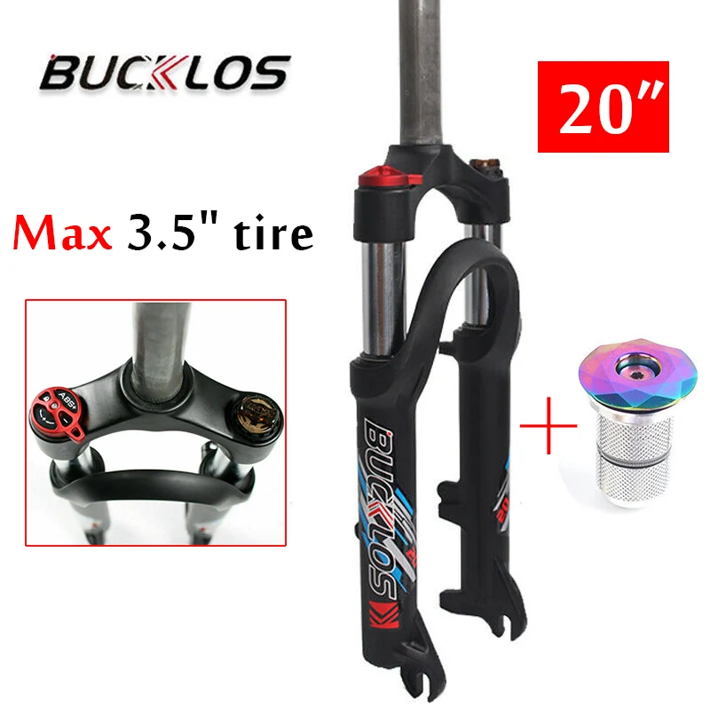 

Складная Велосипедная вилка BUCKLOS, 20 дюймов, прямая подвесная вилка 50 мм, дорожная 9 мм, быстросъемная велосипедная масляная вилка из сплава, а...