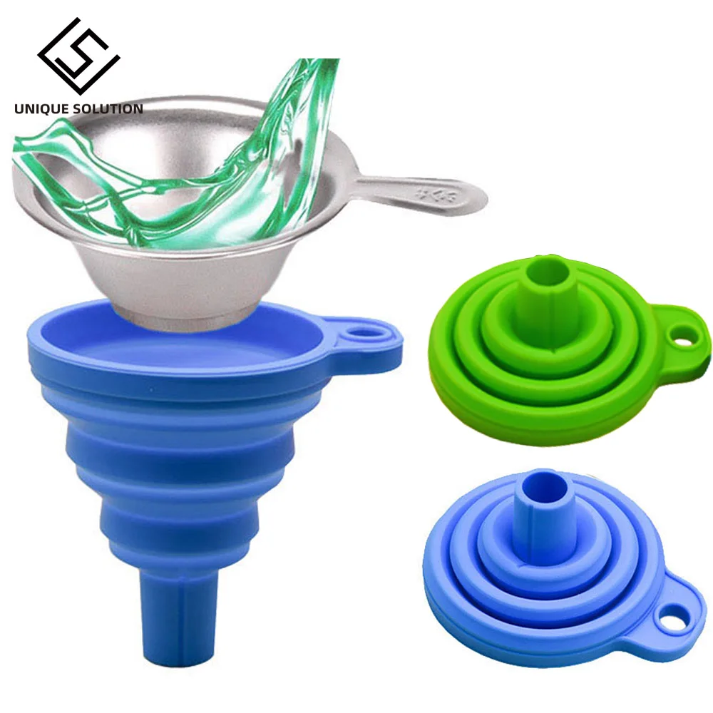 Металлическая УФ-смола фильтр стакан + силиконовая воронка Одноразовые