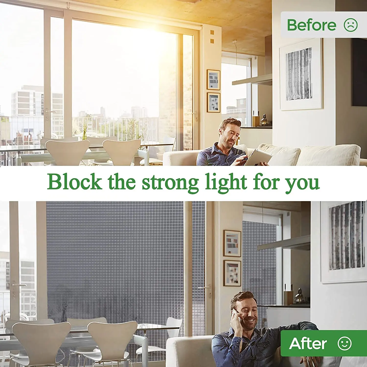 Односторонняя конфиденциальная оконная пленка с зеркальным эффектом дневное