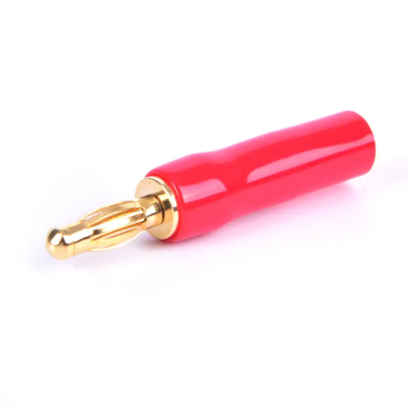 

Soft Plastic Gold-Plated Pure Copper 4MM Plug Speaker Amplifier Audio Wiring