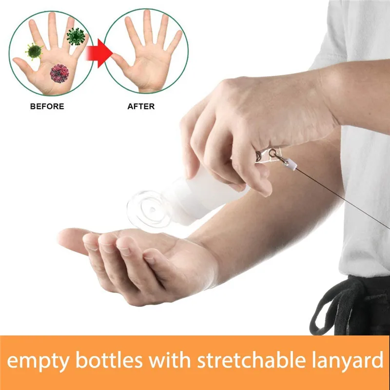 

With For Empty Travel Sanitizer Toiletries Leak Dispenser 1.3oz Proof Pcs Hand Portable