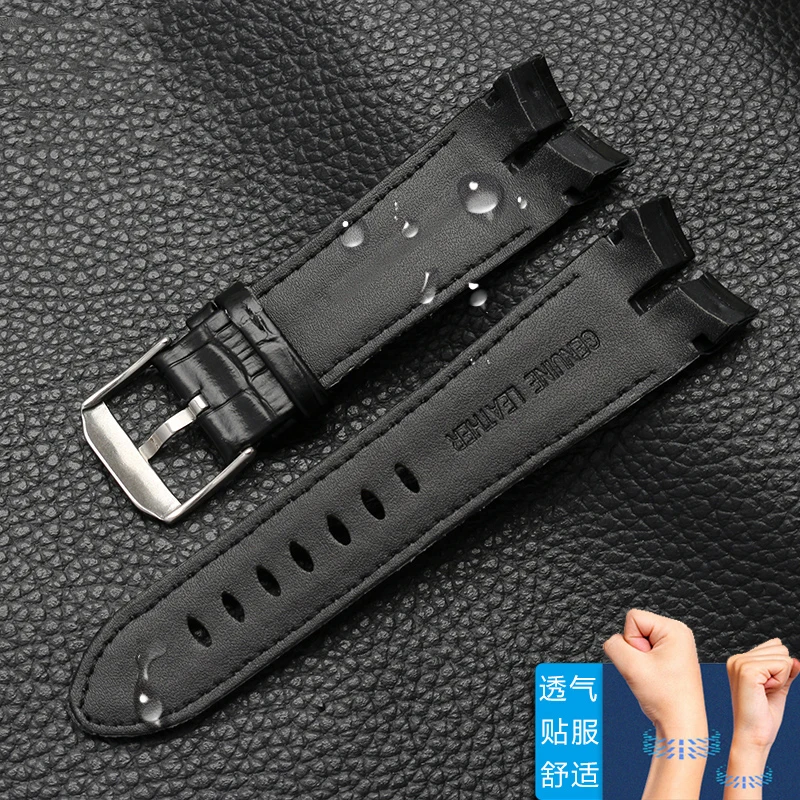 New design 26mm hight quality Genuine Leather watchband strap special for Roger Dubuis EXCALIBUR series bracelet dial RDDBEX0405