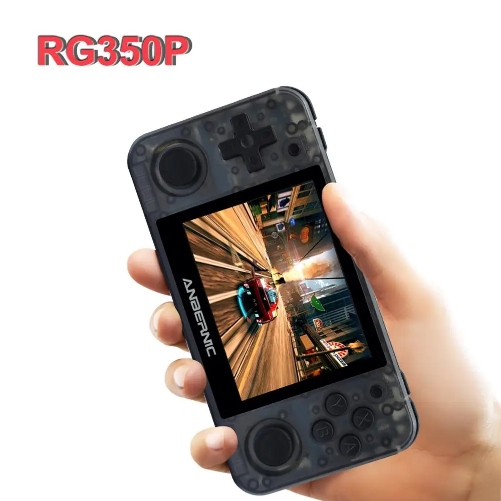 ANBERNIC RG350P 3 5 дюймов IPS Ретро портативная игровая консоль 64bit PS1 GB FC классические 10000