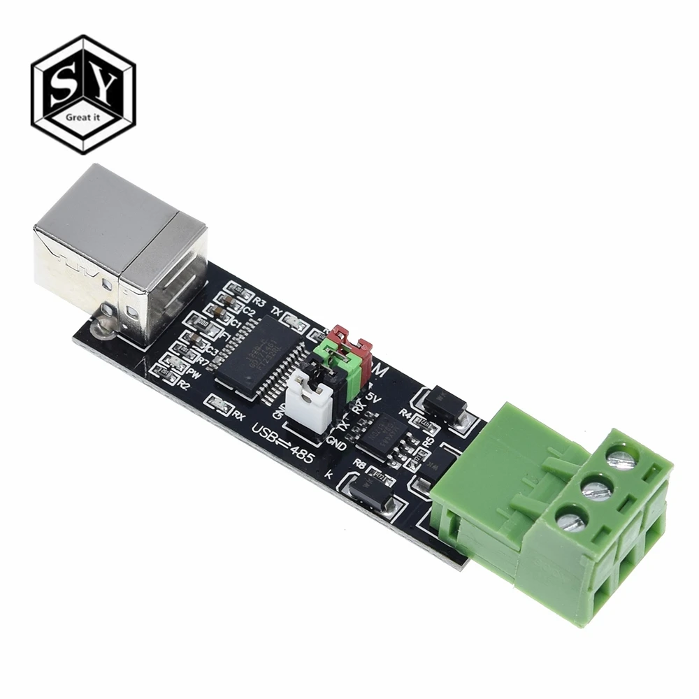 1 шт. USB 2 0 к TTL RS485 последовательный конвертер адаптер FTDI модуль FT232RL SN75176 двойная