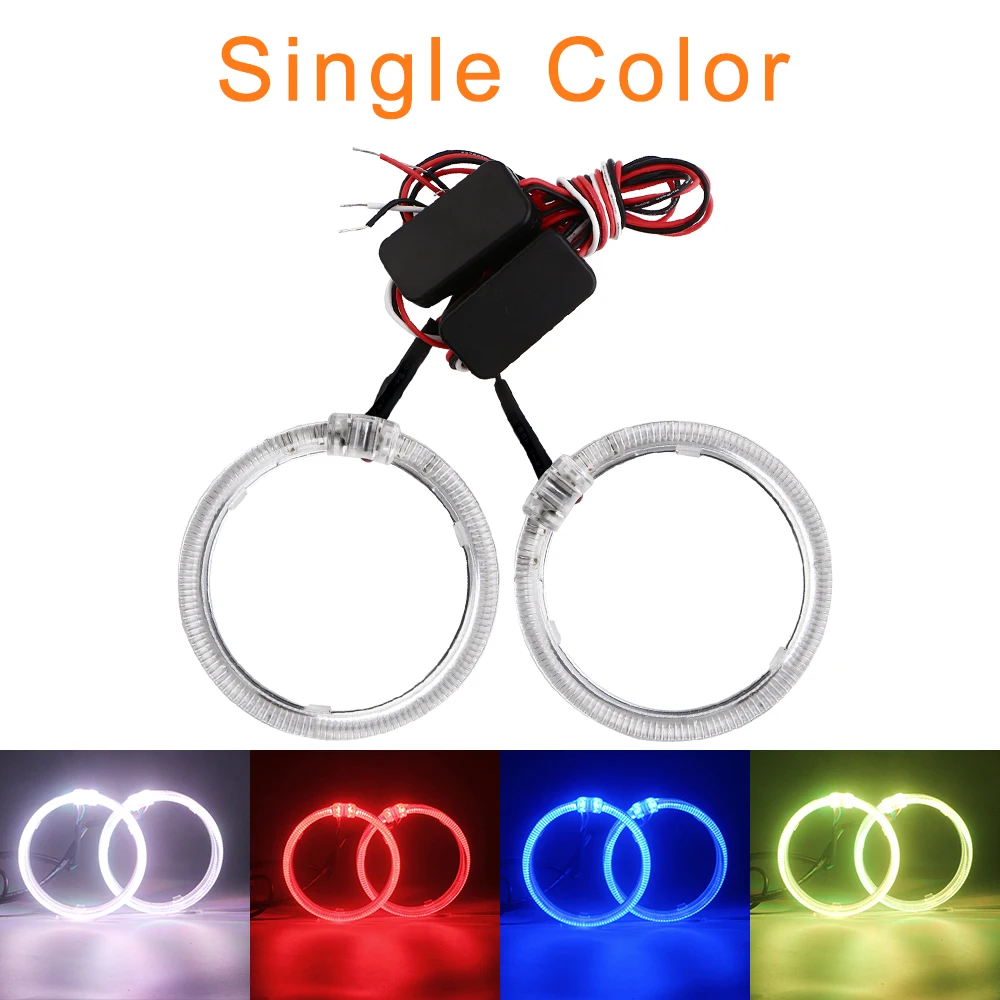 2 шт./компл. 12V 80 мм 95 Одноместный Цвет/APP RGB руководство Ангел глаз светодиодные Halo