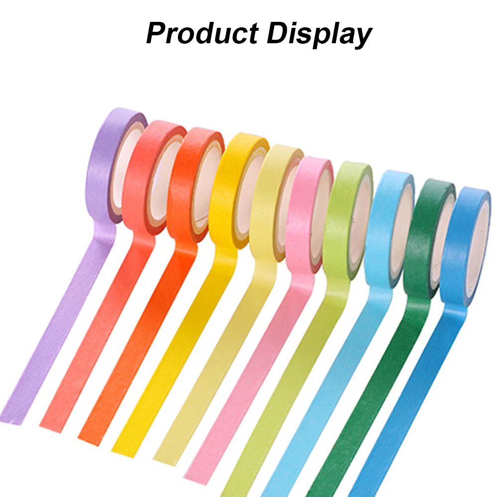 Радуга Цвета липкий Бумага лента в рулоне 10 шт./упак. Diy ремесло для декорации Washi