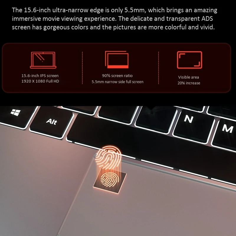 15 6 дюймов игровой ноутбук R5 2500U 4 ядра 8 Гб Оперативная память 256GB SSD Windows 10 Тетрадь