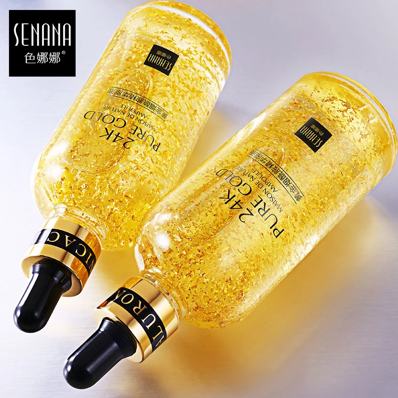 SENANA 24K Золотая Сыворотка для лица против морщин Укрепляющая удаляющая пятна