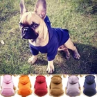 Однотонная женская одежда для маленьких собак, пальто для щенков, куртки, толстовки для чихуахуа, собак, кошек, костюм из хлопка