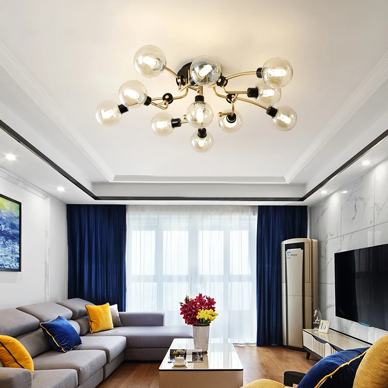 Потолочный ретро-светильник s нордическая труба потолочный светильник из