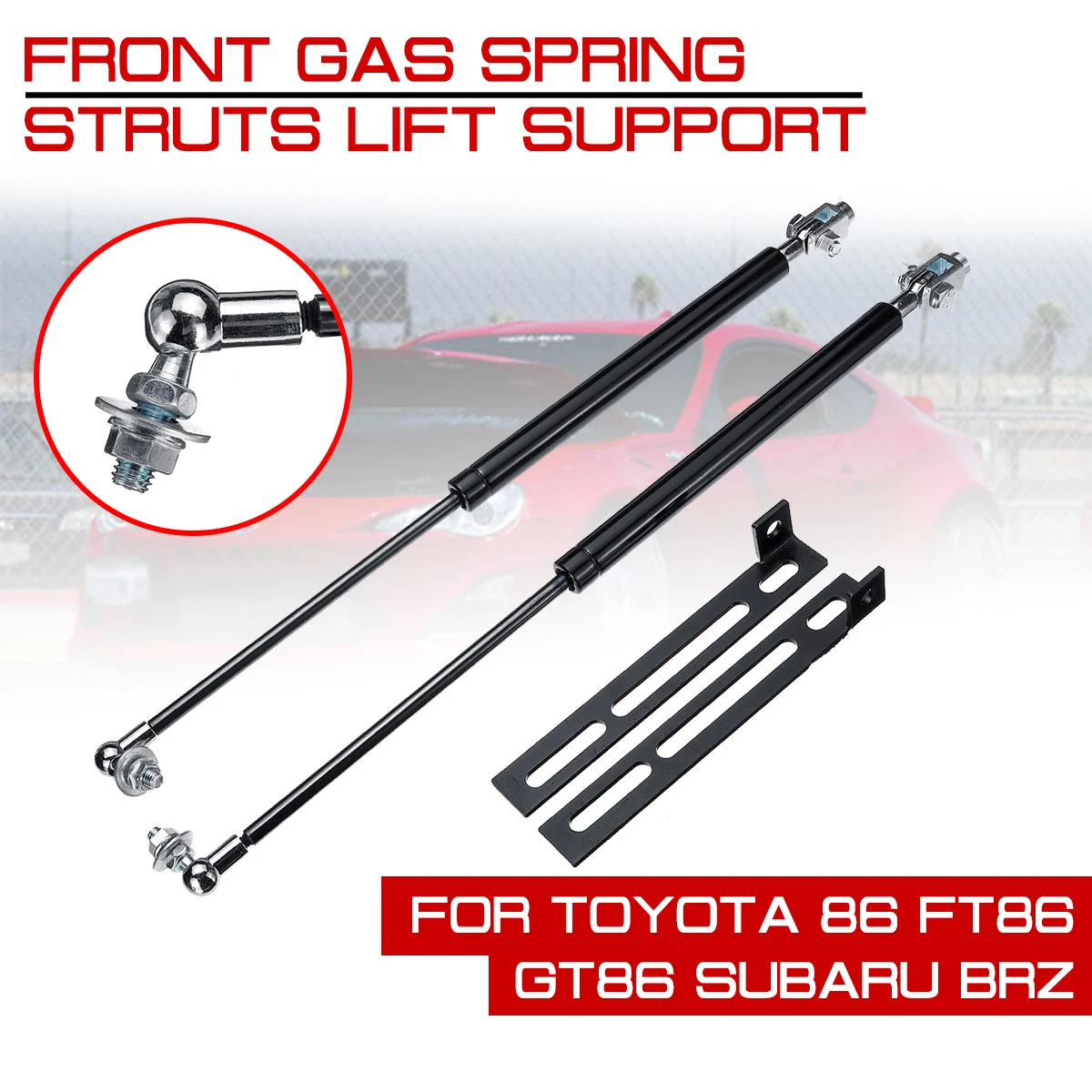 

For Toyota 86 FT86 GT86 Subaru BRZ Scion FR-S Front Engine Cover Hood Shock Lift Struts Bar Support Arm Rod Hydraulic Gas Spring
