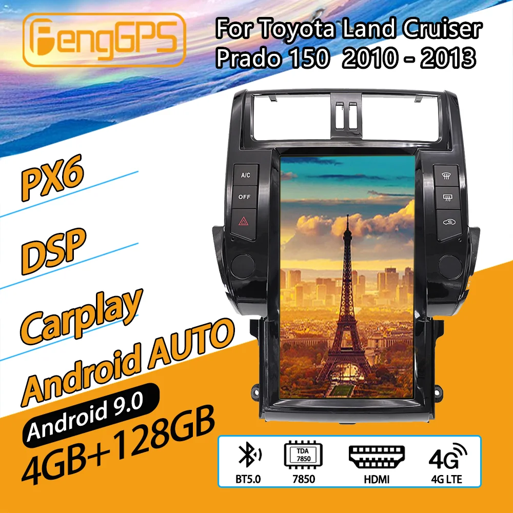 Для TOYOTA Land Cruiser Prado 150 Android радио 2010 2013 мультимедийный автомобильный аудио стерео