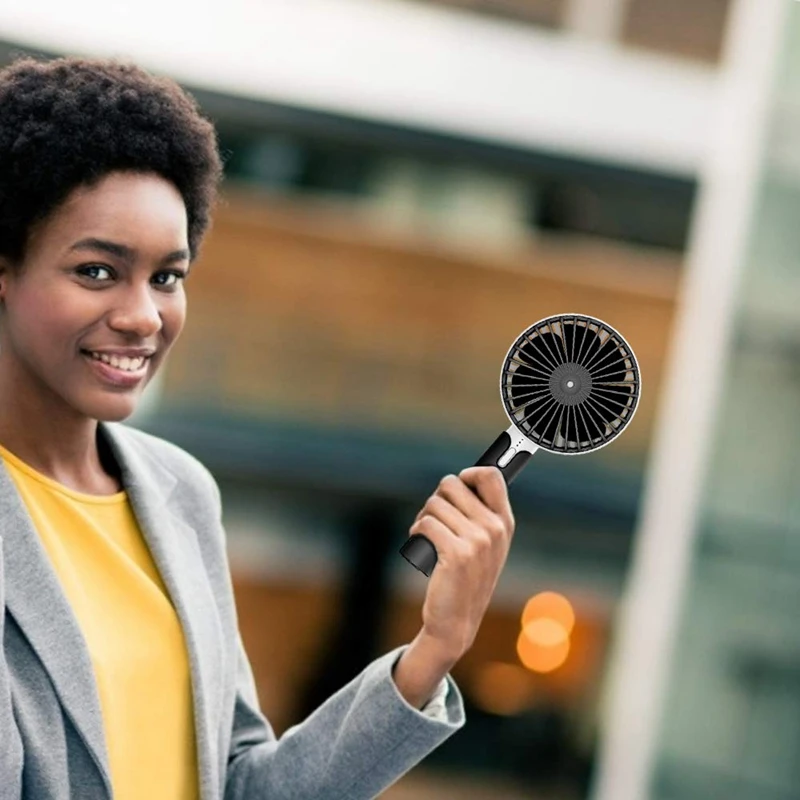 

Mute Mini Fan Portable Handheld Fan USB Charging Fan Adjustable Speed 1200MAh Suitable for Travel