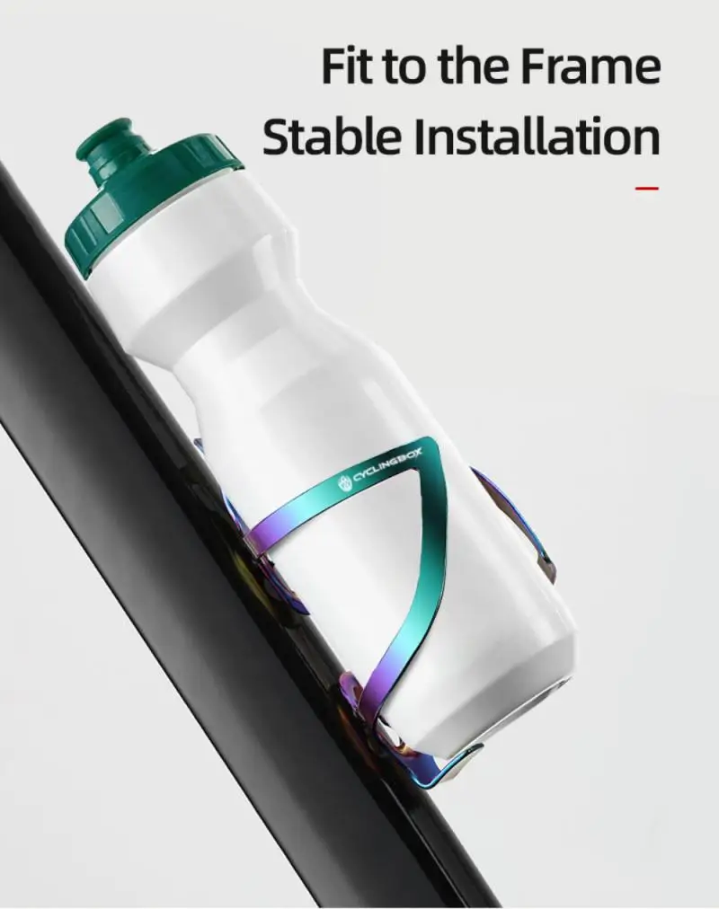 

Bicycle Water Bottle Holder Cage Colorful Lightweight Aluminum Alloy Road Bike Water Bottle Cage Cycling Bottle Holder Accessory