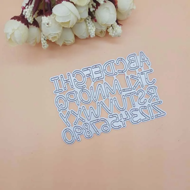 

Alphabet Letter Number New Cutting Dies Scrapbooking 26 capital letters and numbers Dies Metal Stamps and die for Card Making