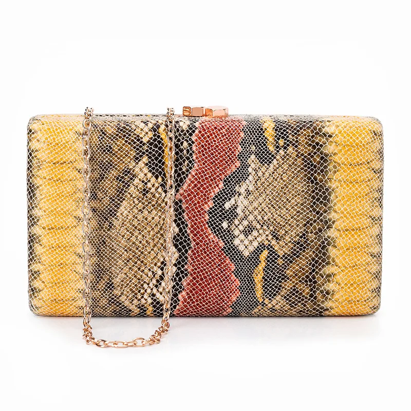 

Клатч с змеиным рисунком, женская сумочка для ужина, банкета, подружки невесты