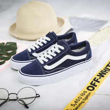 2020 low-top sneakers male CLASSICS MEN'S checkerboard vulcanized canvas shoes SK8 black and white hi skate sports | Обувь