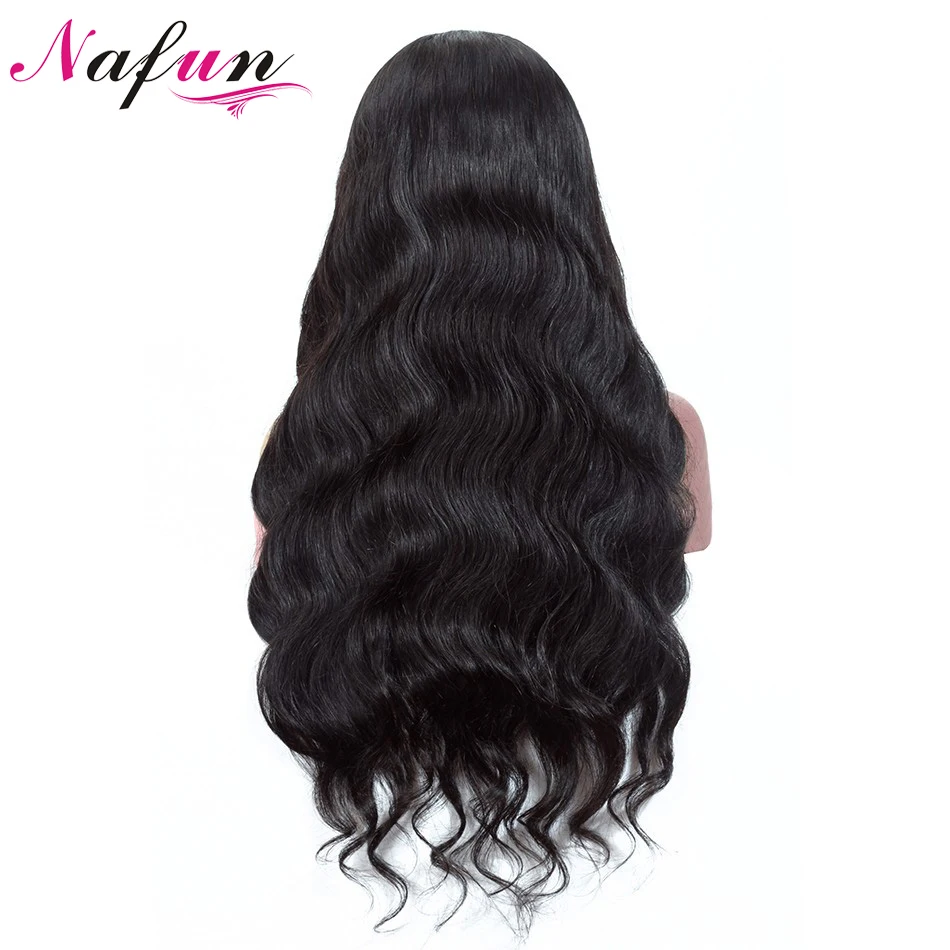 Бразильские волнистые кружевные передние парики из человеческих волос для