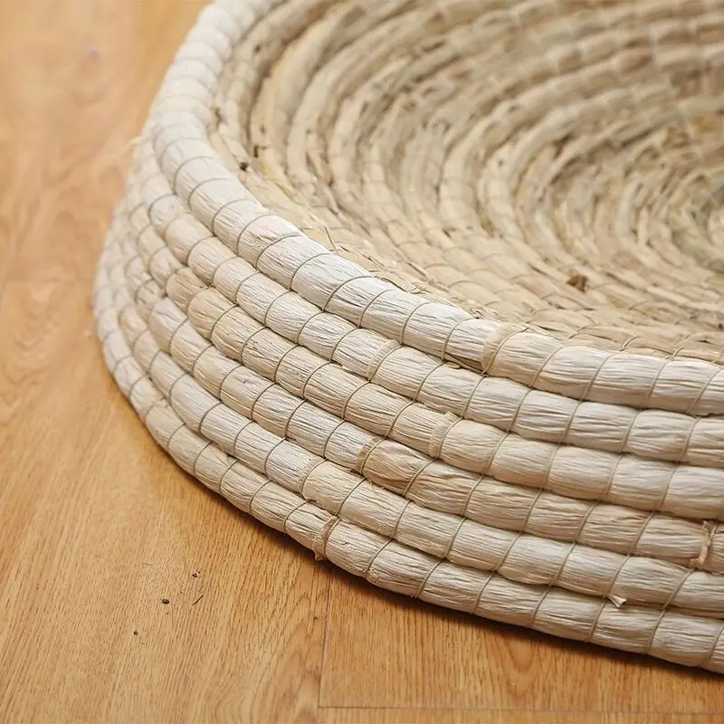 

Handmade straw woven cat house round cat scratcher four seasons universal straw cat bed for cat wear-resistant cat toy cat sofa