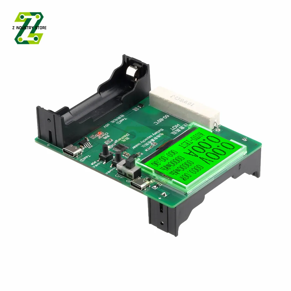 

Type-c LCD Battery Capacity Tester MAh MWh 18650 Capacity Tester Lithium Battery Measurement Battery Power Detector Module