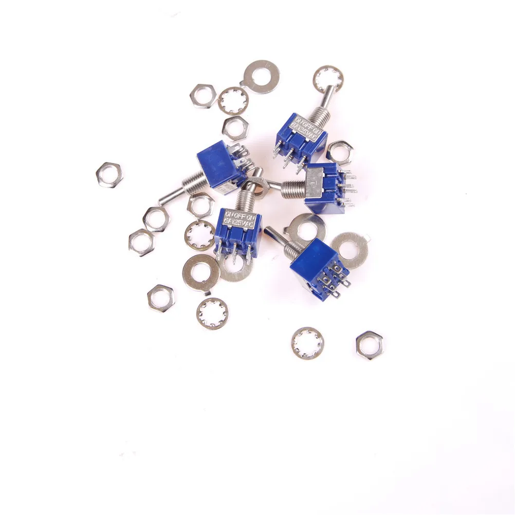 ZLinKJ 5 шт./лот AC 125V/6A ВКЛ-ВЫКЛ 3-контактный 3-позиционный мини-выключатель |