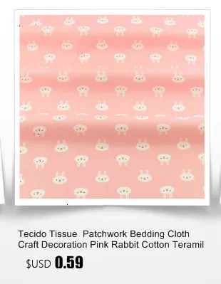 Booksew розовый бант дизайн хлопчатобумажная ткань для шитья DIY куклы Telas белая стеганая простая ткань для пэчворка Скрапбукинг